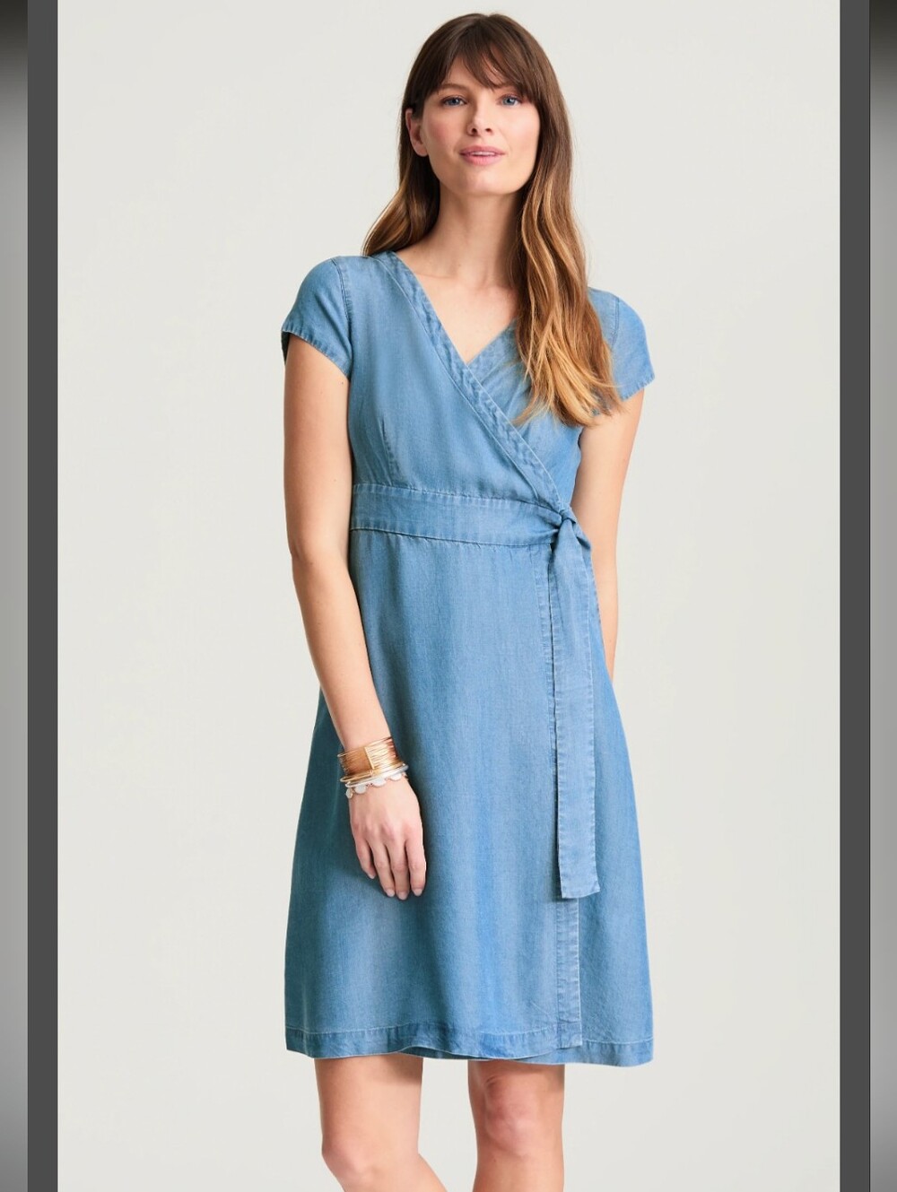 J. Jill Tencel Lyocell Wrap Dress- L